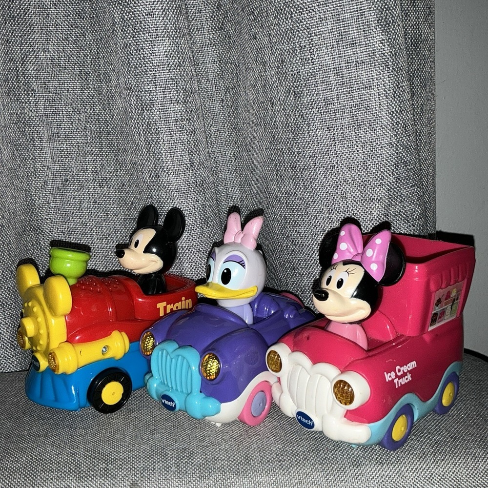 VTech Smart‎ Wheels Disney Minnie Mickey Train Daisy Duck Ice Cream Car Truck